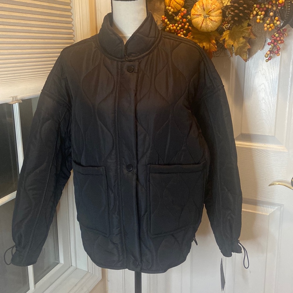 LUCKY BRAND NWT Size L Black Puffer Jacket